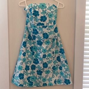 Vintage Lilly Pulitzer Strapless Tie-Back dress